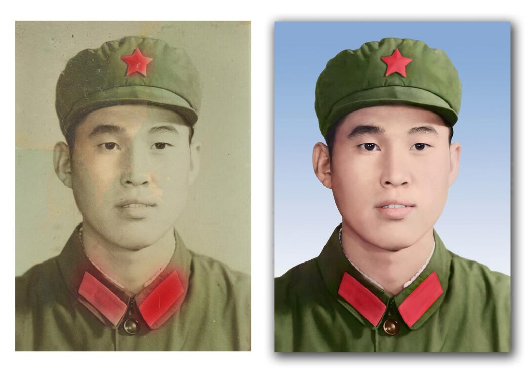 大兴破损照片修复-18